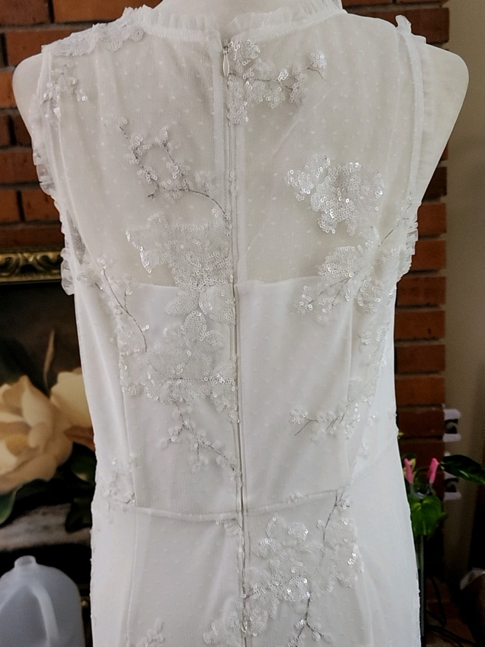 Summer Clearance Adrianna Papell Wedding Dress Size 12 - Picture 6 of 16